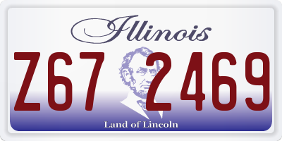 IL license plate Z672469