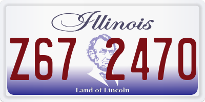 IL license plate Z672470