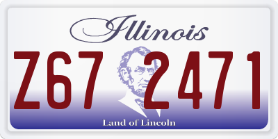 IL license plate Z672471