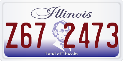 IL license plate Z672473
