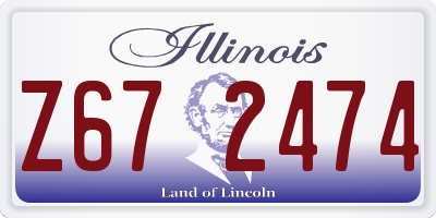 IL license plate Z672474
