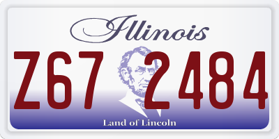 IL license plate Z672484