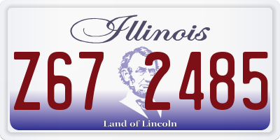 IL license plate Z672485