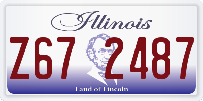 IL license plate Z672487
