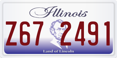 IL license plate Z672491
