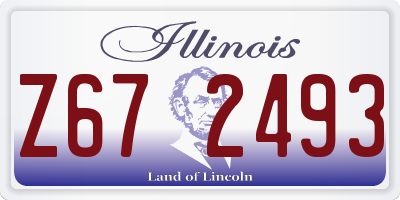IL license plate Z672493