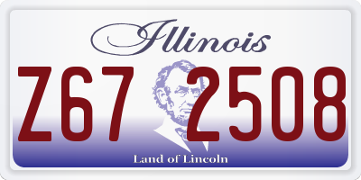 IL license plate Z672508