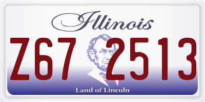 IL license plate Z672513