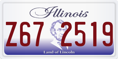 IL license plate Z672519