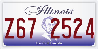 IL license plate Z672524