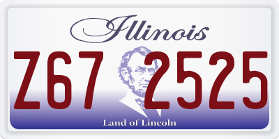 IL license plate Z672525
