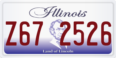 IL license plate Z672526