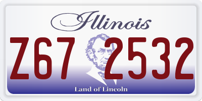 IL license plate Z672532
