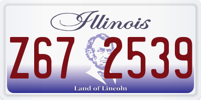 IL license plate Z672539