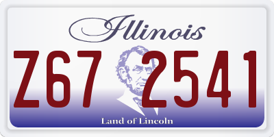 IL license plate Z672541