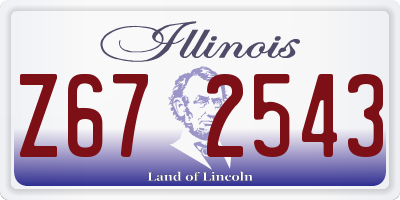 IL license plate Z672543