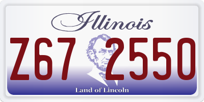 IL license plate Z672550