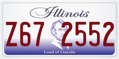 IL license plate Z672552
