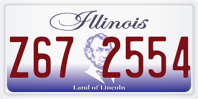 IL license plate Z672554