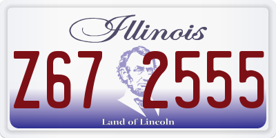 IL license plate Z672555