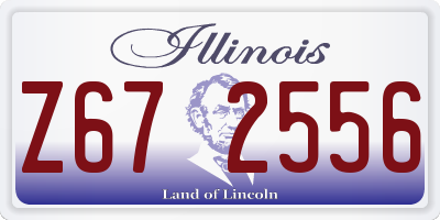 IL license plate Z672556