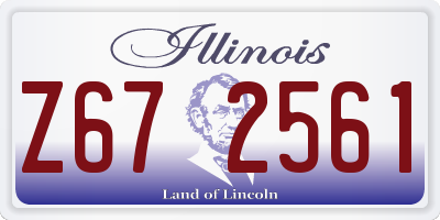 IL license plate Z672561