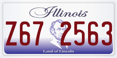 IL license plate Z672563