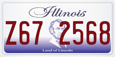 IL license plate Z672568