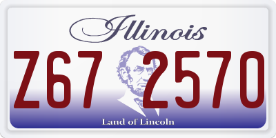 IL license plate Z672570