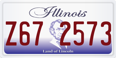 IL license plate Z672573