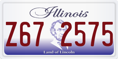 IL license plate Z672575