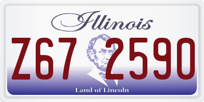 IL license plate Z672590