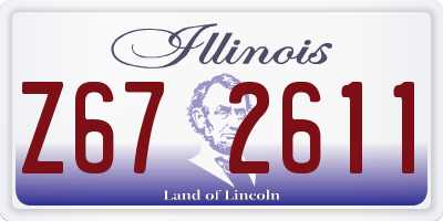 IL license plate Z672611