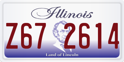 IL license plate Z672614