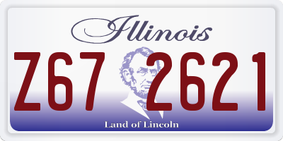 IL license plate Z672621