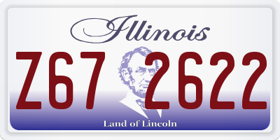 IL license plate Z672622
