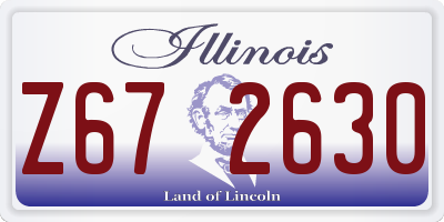 IL license plate Z672630