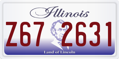 IL license plate Z672631