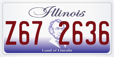 IL license plate Z672636