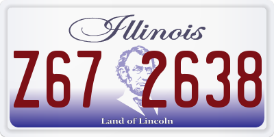 IL license plate Z672638