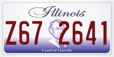 IL license plate Z672641