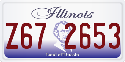 IL license plate Z672653