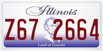 IL license plate Z672664