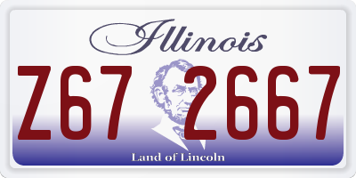 IL license plate Z672667