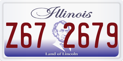 IL license plate Z672679