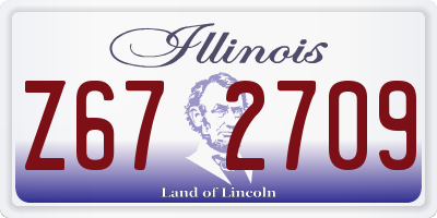 IL license plate Z672709