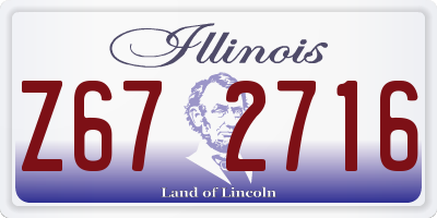 IL license plate Z672716