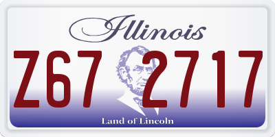 IL license plate Z672717