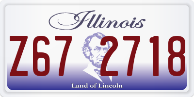 IL license plate Z672718