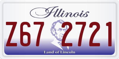 IL license plate Z672721